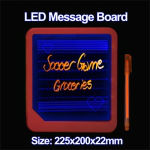 ライティングの印の表示ライトledメッセージボード、 サイズ: 225x200x22mm( 赤)問屋・仕入れ・卸・卸売り