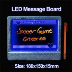 ライティングの印の表示ライトledメッセージボード、 サイズ: 180x150x15mm( 青)問屋・仕入れ・卸・卸売り