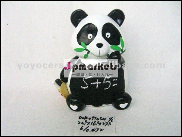 装飾的な陶磁器のパンダは子供のための黒板を形づけた問屋・仕入れ・卸・卸売り