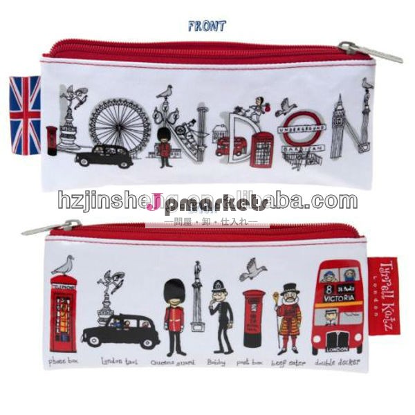 ロンドンポリエステル鉛筆バッグギフト/静止袋問屋・仕入れ・卸・卸売り