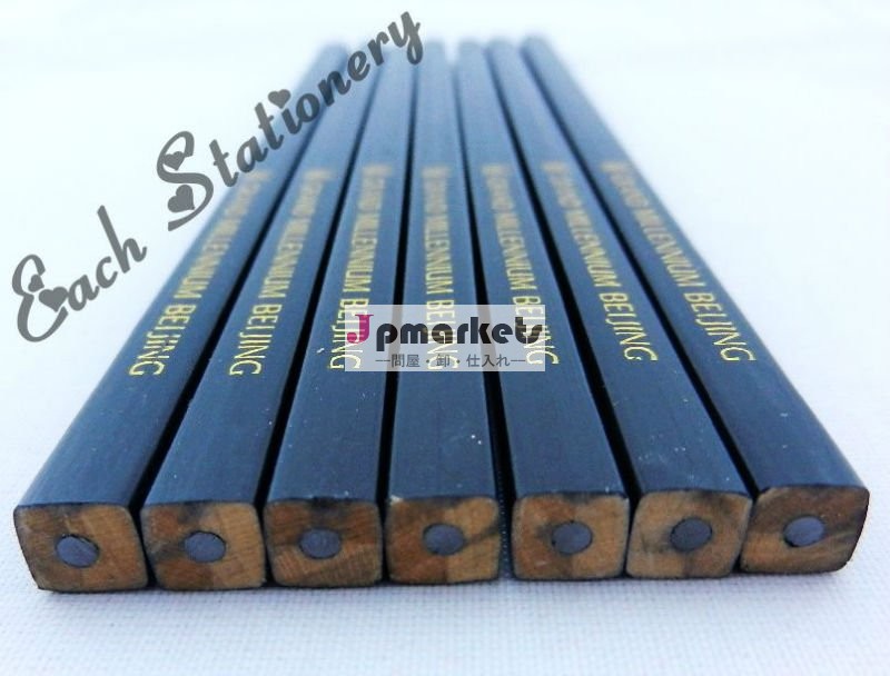 2012熱い販売四角の鉛筆hb黒バルクで、 木鉛筆、 オフィスサプライのロゴ利用できる問屋・仕入れ・卸・卸売り