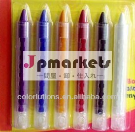 6- カラーバスクレヨンまめカードパッキングが、 カラフルなバスにクレヨンのバス管プラスチック問屋・仕入れ・卸・卸売り