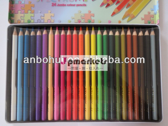 24個ジャンボ色鉛筆; 色の鉛筆を確認するためのカスタマイズ;問屋・仕入れ・卸・卸売り