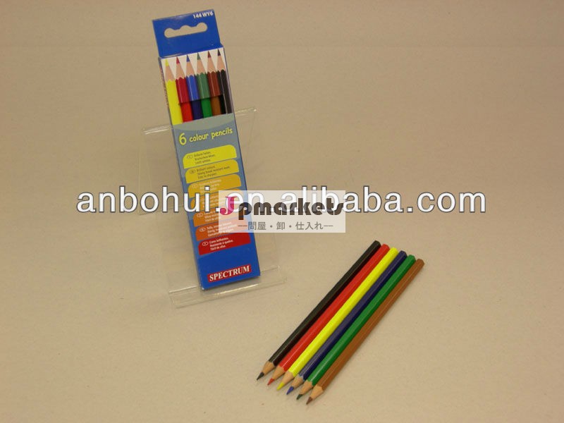 6木の色の鉛筆を描く; 美しいデザイン; 最高品質問屋・仕入れ・卸・卸売り