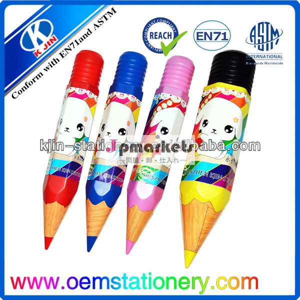 木製色の鉛筆セット12個/ミニのプロモーション色の鉛筆ppボックスで設定された問屋・仕入れ・卸・卸売り