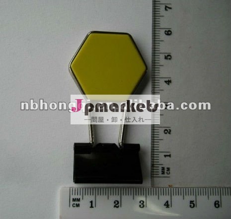 プロモーション字hexgonal派手なバインダークリップ問屋・仕入れ・卸・卸売り