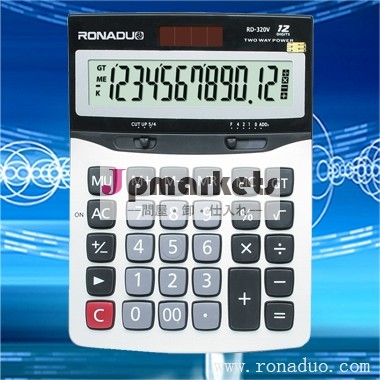 Rd-320v12桁は、 電卓を空想! チェックし、 正しいデスクトップ電卓問屋・仕入れ・卸・卸売り
