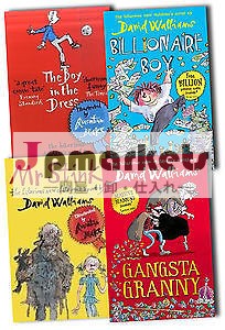 デビッドwalliams4ハードカバー悪臭mrコレクションセット、 億万長者の少年、 グラニースギャングスタ問屋・仕入れ・卸・卸売り
