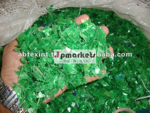パキスタン緑の冷たいWahsedはペット薄片をリサイクルした問屋・仕入れ・卸・卸売り