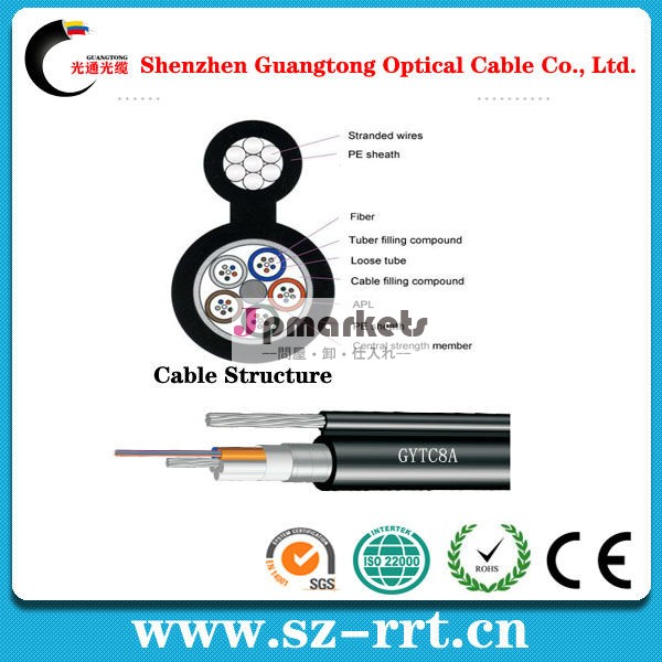 セルフ- サポートされている光ファイバケーブルgytc8a問屋・仕入れ・卸・卸売り