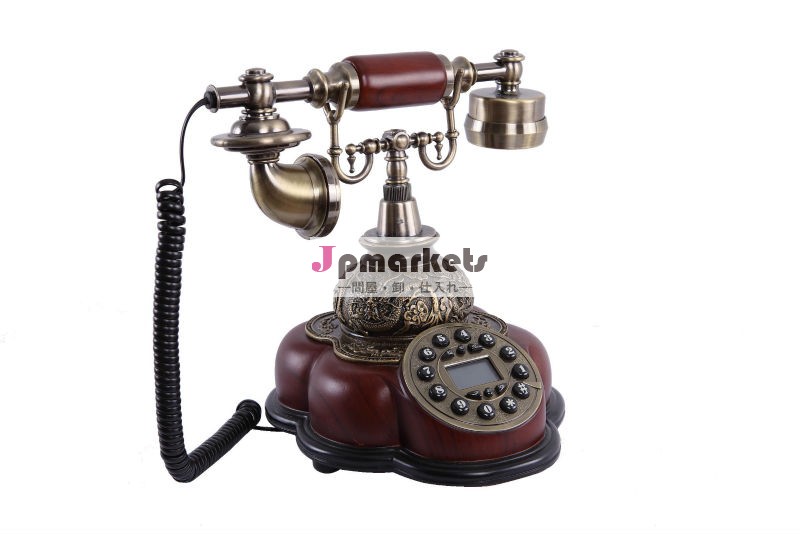 木製電話/古代のスタイルコード電話機、 電話ms-5200aレトロな家の装飾問屋・仕入れ・卸・卸売り