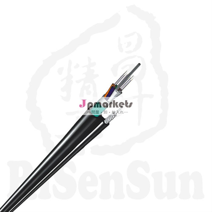 6芯のシングルモード光ファイバケーブル8自己- 支持ケーブルgytc8s空中散布のために問屋・仕入れ・卸・卸売り