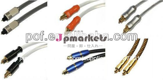 ブルーメタルスパークリングトスリンクプラグへtoslinkpmmaプラスチックファイバケーブルプラグ、 オーディオシステム用の問屋・仕入れ・卸・卸売り
