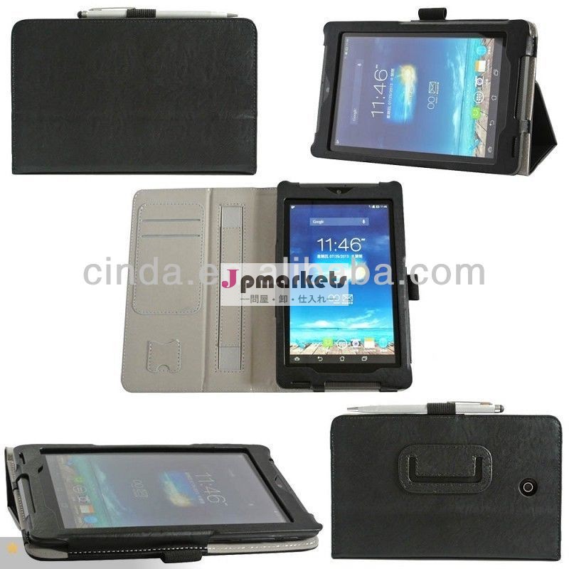 高品質のハンドストラップレザーフォリオケースカバーのためのacerfonepadhd7me372cg問屋・仕入れ・卸・卸売り