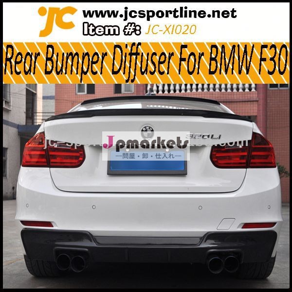 リアバンパーリップフィット2011upf30f303シリーズ新bmw用カーボンバンパーリアディフューザリップスポイラー問屋・仕入れ・卸・卸売り