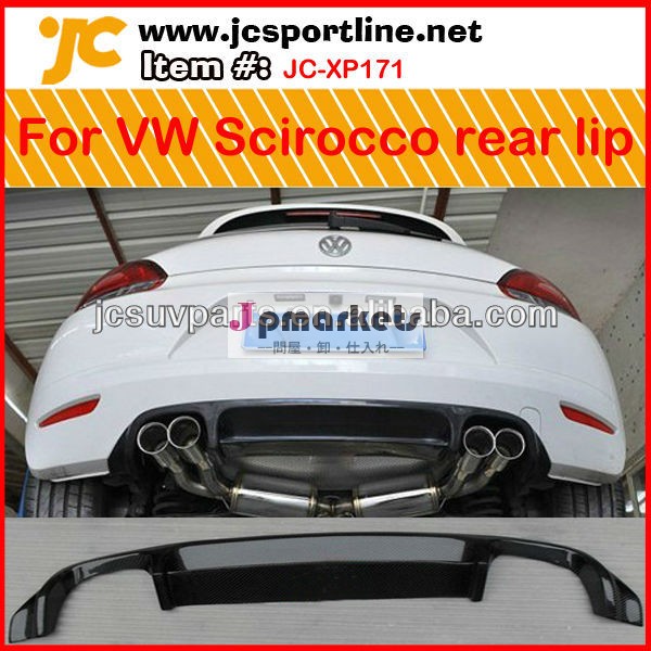 炭素繊維の車のリアディフューザのためのvwシロッコリヤバンパーリップに適合しオートリアスポイラーリップ: 標準バンパーvwシロッコ問屋・仕入れ・卸・卸売り