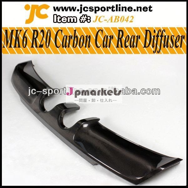 リアディフューザゴルフvir20mk6r20純正リアリップ炭素繊維の車のリアバンパーvw用mk6r20カーディフューザ問屋・仕入れ・卸・卸売り