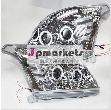 トヨタ プラド2700/4000 FJ120 LC120 エンジェルアイズのLEDヘッドライト2003年-2009年クロームのV2タイプ問屋・仕入れ・卸・卸売り