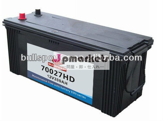 長寿命12v200ah70027hddin規格の自動車バッテリー問屋・仕入れ・卸・卸売り