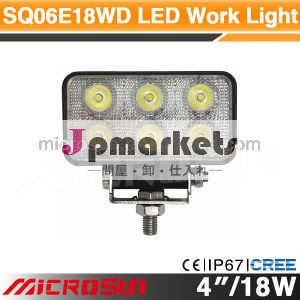 4" 18w海洋led作業灯ワークライトトラックがマウントされている問屋・仕入れ・卸・卸売り