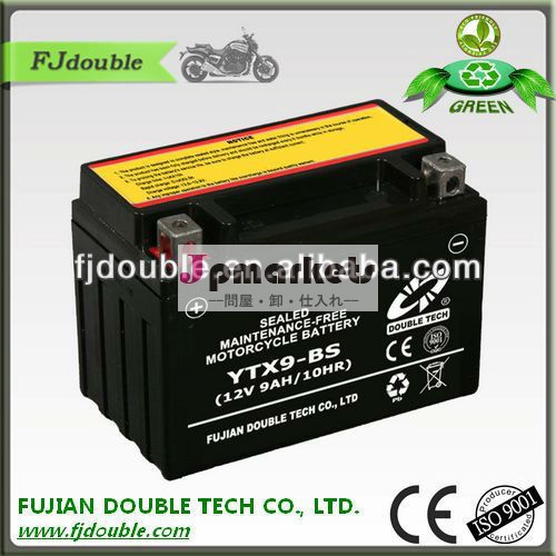 12v9ah最高価格のバッテリーが作動オートバイ/充電式電池問屋・仕入れ・卸・卸売り