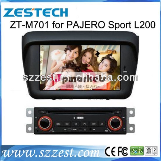 車のdvdタッチスクリーンテレビzestech/dvdプレーヤー/ブルートゥース/gps/dvbautradiol200三菱パジェロスポーツのための問屋・仕入れ・卸・卸売り