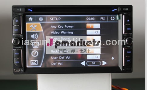 Isun800*4806.2インチデュアルdinデジタルタッチスクリーンヘブライ語で普遍的な車dvdgps問屋・仕入れ・卸・卸売り