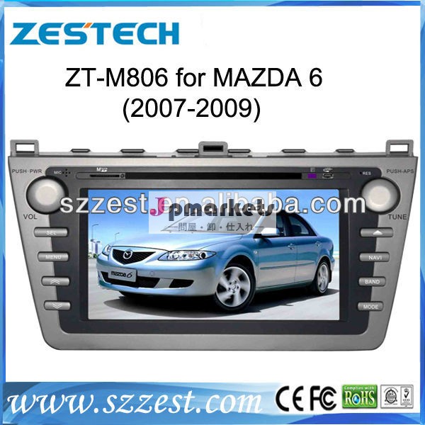 カーラジオ2の喧騒zestechデュアルゾーン車のdvdgpsブルートゥースのためのカーステレオマツダ6問屋・仕入れ・卸・卸売り