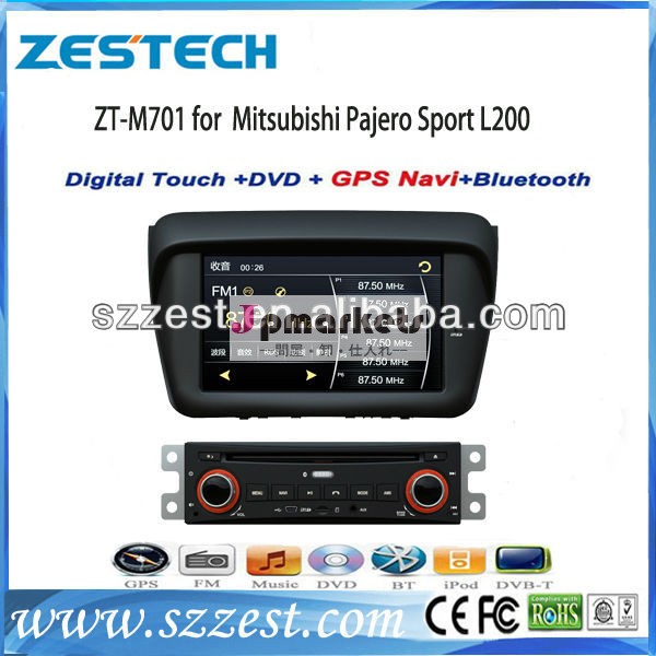 車のダッシュボードzestechdvdプレイヤーgpsラジオ2の喧騒三菱パジェロ用l200問屋・仕入れ・卸・卸売り