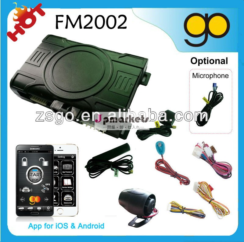 ユニバーサルgsm/gps付き車の警報システムオリジナルキー--- fm2002問屋・仕入れ・卸・卸売り