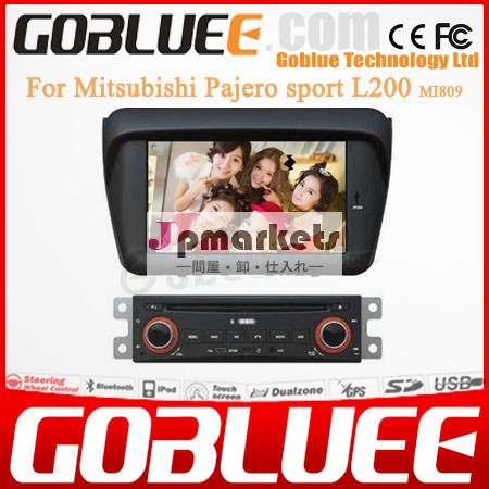 インダッシュタッチスクリーンのための車dvdgps三菱パジェロスポーツl200建て- ipodのdvrgpsナビゲーションラジオテレビ電話帳問屋・仕入れ・卸・卸売り