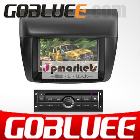 タッチスクリーンgoblueeダッシュのカーオーディオのgpsをサポートしている三菱l200用ipodのテレビラジオブルートゥースusbdvrswc問屋・仕入れ・卸・卸売り