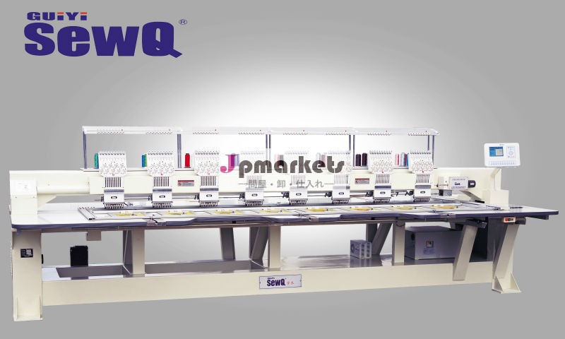 上海guiyisewqコンピュータ8ヘッドレスト９針刺繍機問屋・仕入れ・卸・卸売り