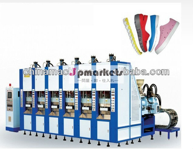 中国の熱い販売の2014年! 全自動シングル/ダブルカラーeva発泡射出成形機、 エヴァのマシン、 靴のマシン問屋・仕入れ・卸・卸売り