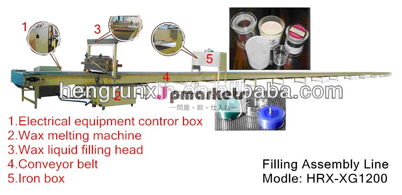 キャンドル用充填組立ライン2014年container/hrx-xg1200問屋・仕入れ・卸・卸売り
