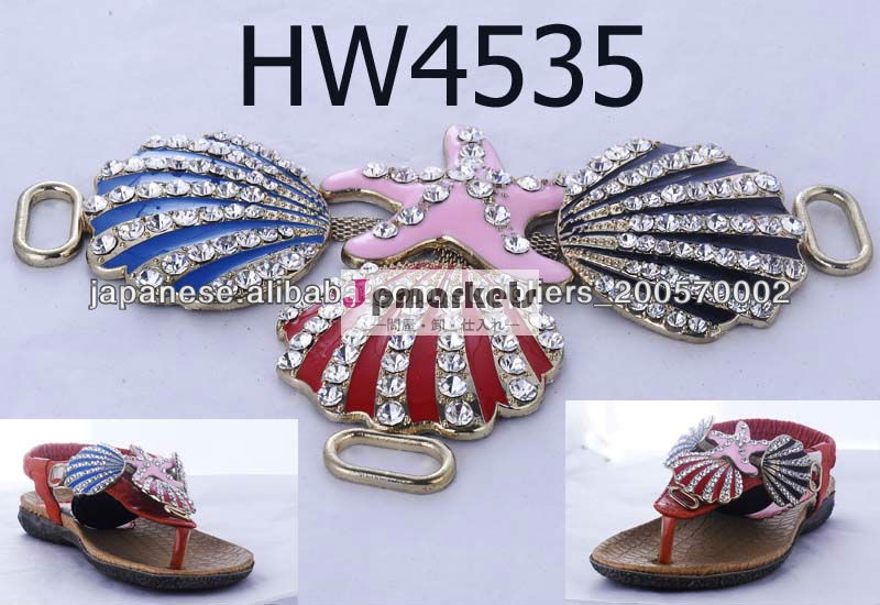 ベストセラーの女性スリッパチェーンヒトデ貝殻 , shoe trin ,catena di scarpe HW4535問屋・仕入れ・卸・卸売り