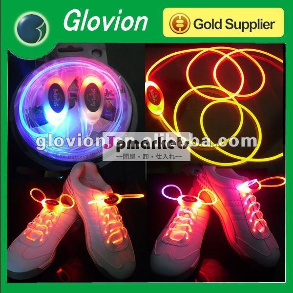 子供靴紐ホットライト照明付き靴ひもアップledledライト子供の楽しみのために靴紐問屋・仕入れ・卸・卸売り