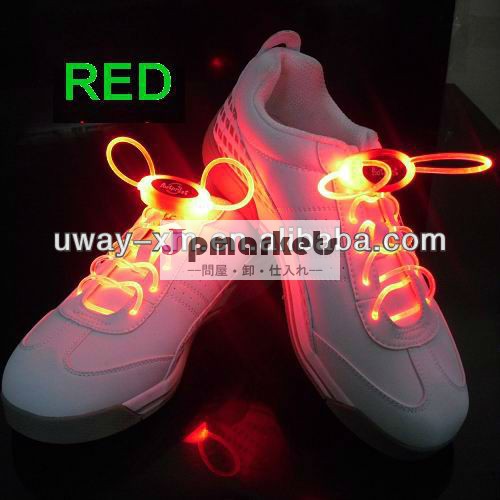 組の4つのPC CR2032電池が付いている赤いフラッシュLEDのshoeslace問屋・仕入れ・卸・卸売り
