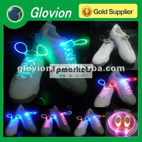 熱い販売のライトをled点滅靴紐led発光の靴ひも多色led靴ひも問屋・仕入れ・卸・卸売り