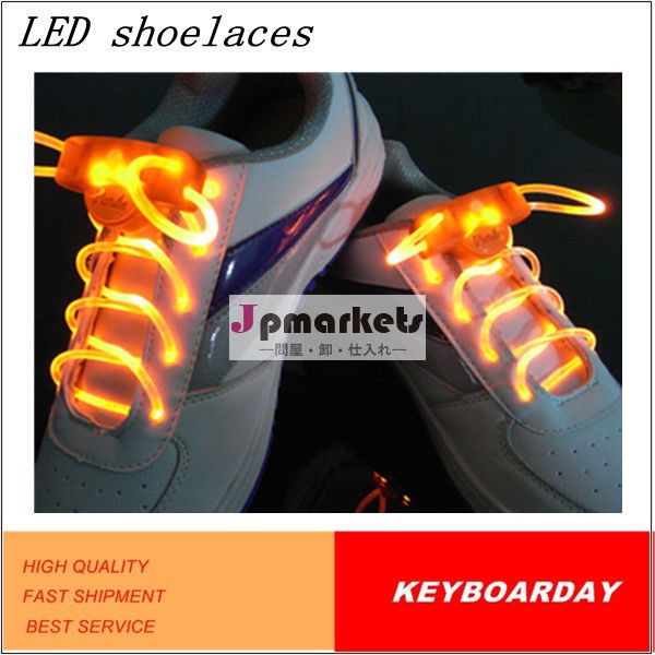 ledの光ファイバーパーティーのためにフラッシュの靴ひも、 ナイトクラブ、 ダンス、 を持つスポーツ防水問屋・仕入れ・卸・卸売り