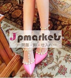 2012年の中国の卸し売りピンクのスパイクのハイヒール問屋・仕入れ・卸・卸売り