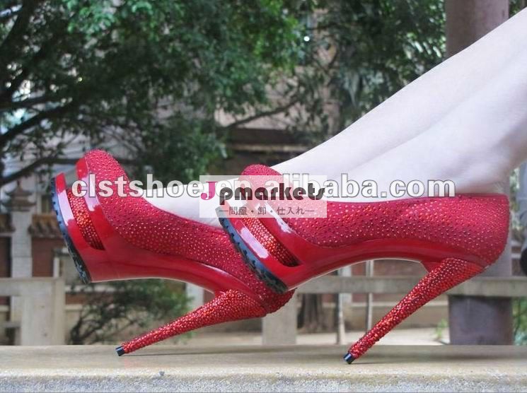 トップの販売!! 水晶婚式2013ハイヒールのファッションの女性の靴問屋・仕入れ・卸・卸売り