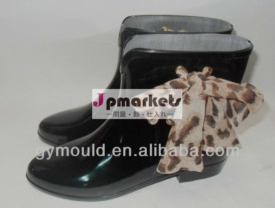 女性のBowknotの方法ゼリーウェリントンは新式の雨靴を追い出す問屋・仕入れ・卸・卸売り