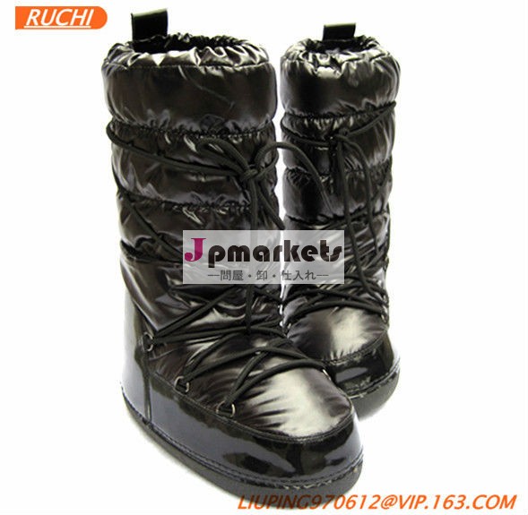 黒moonbootブーツ雪のブーツの毛皮の靴のファッションブーツ暖かい問屋・仕入れ・卸・卸売り