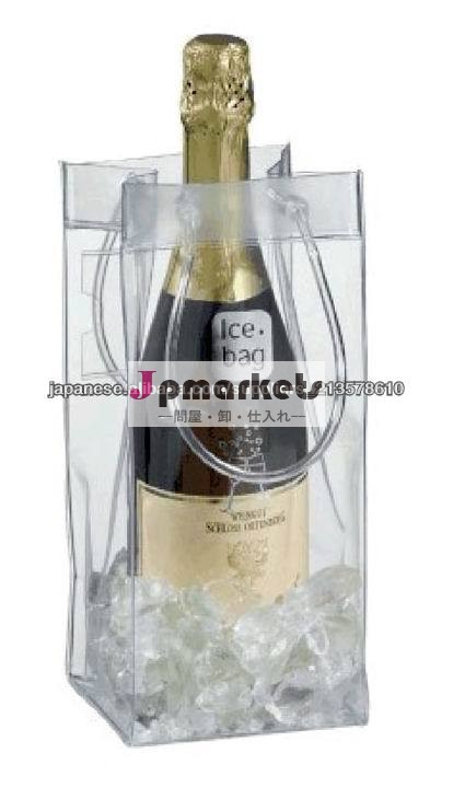 2013熱い販売! ポリ塩化ビニール袋用pvcのアイスバッグワイン引き出し付きハンドル付き問屋・仕入れ・卸・卸売り
