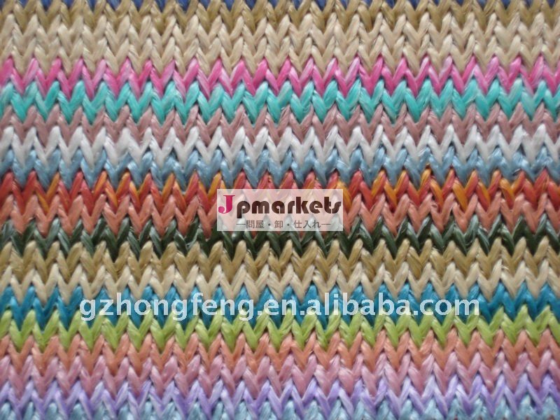 Synethicによって編まれるRaffia、ハンドバッグ材料、靴のためのPEの編みこみの生地問屋・仕入れ・卸・卸売り
