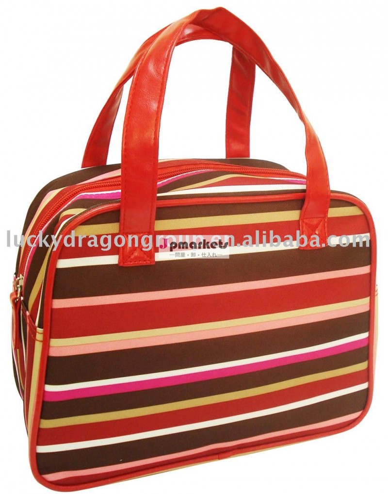 ヘッドバンドbag/ストライプbag/ファッション化粧品袋問屋・仕入れ・卸・卸売り