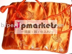 オレンジ絹は滑らかな布袋を、wondrously刺繍する問屋・仕入れ・卸・卸売り