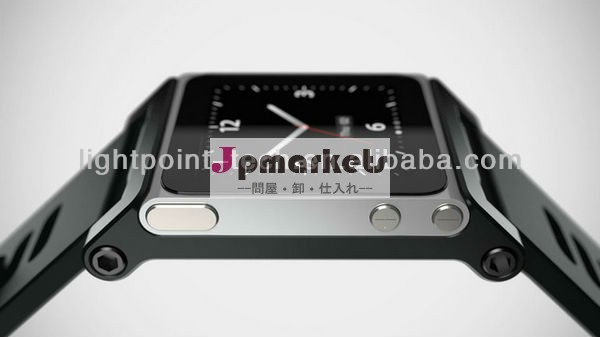卸売!!! Ipod用ケースtpu+metaliwatchnano6/の腕時計ケースipod用/nano6ケースのための高品質問屋・仕入れ・卸・卸売り