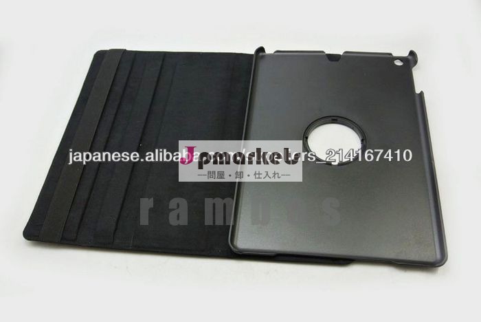 360 Rotatable Revolve Leather Case with Stand for iPad Air問屋・仕入れ・卸・卸売り